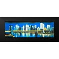 thumbnail image 2 of Atelier B Art Studio 14x7 Black Modern Framed Museum Art Print Titled - Skyline of Lower Manhattan, 2 of 5