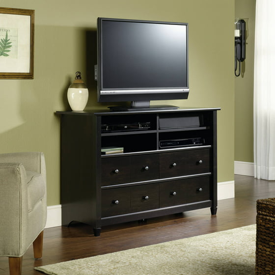 Sauder Edge Water Tall TV Stand for TVs up to 45", Estate ...