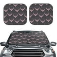 thumbnail image 2 of Sikiie pink hearts Print Foldable Car Windshield Sun Visor, Car Window Sunshade Suitable for Sedan, SUV and Truck Car Accessories-Large, 2 of 6