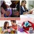 thumbnail image 5 of 12oz Insulated Coffee Mug with Handle Stainless Steel Insulated Coffee Mug Double Wall Vacuum Travel Mug Tumbler Cup with Sliding Lid Travel Coffee Cup Thermal Cup, 5 of 6