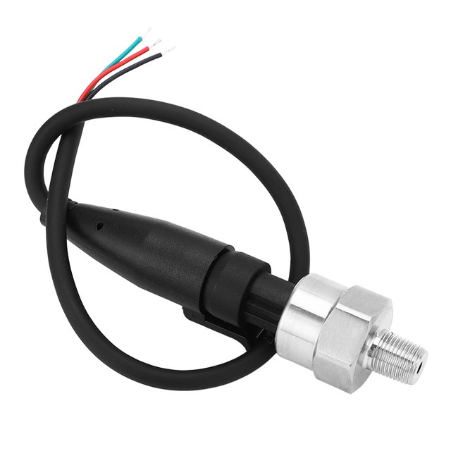 Transductor de presión 0?10Mpa Sensor emisor de acero inoxidable 1/8 pulg. Rosca 27NPT 0.5?4.5V para aceite combustible aire agua