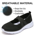 thumbnail image 4 of CHICVOMEY Women's Slip-On Sneakers - Mary Jane Walking Sneakers with Elastic Straps & Cushioned Sole - Breathable Platform Flats for Daily Travel, 4 of 9