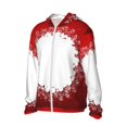 thumbnail image 2 of Rocae Winter Christmas Snowflake Print Breathable Sun Protection Hoodie Quick-Dry Lightweight Long Sleeve Hoodie Unisex Running Sports Shirt Small, 2 of 9