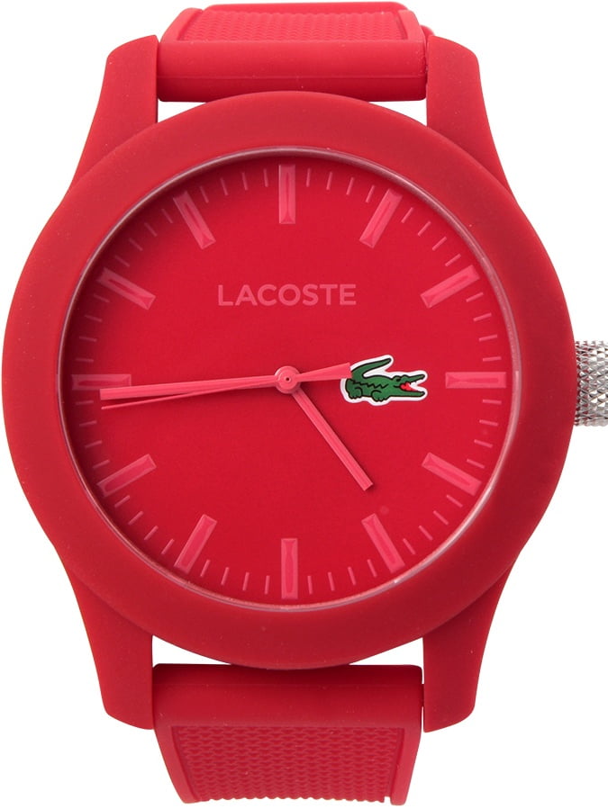 lacoste red watch
