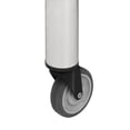 thumbnail image 5 of vidaXL 1 in x 17.7" Storage Stainless Steel General Purpose Table with 4 Moveable Wheels (2 with Brake), Silver, 5 of 6