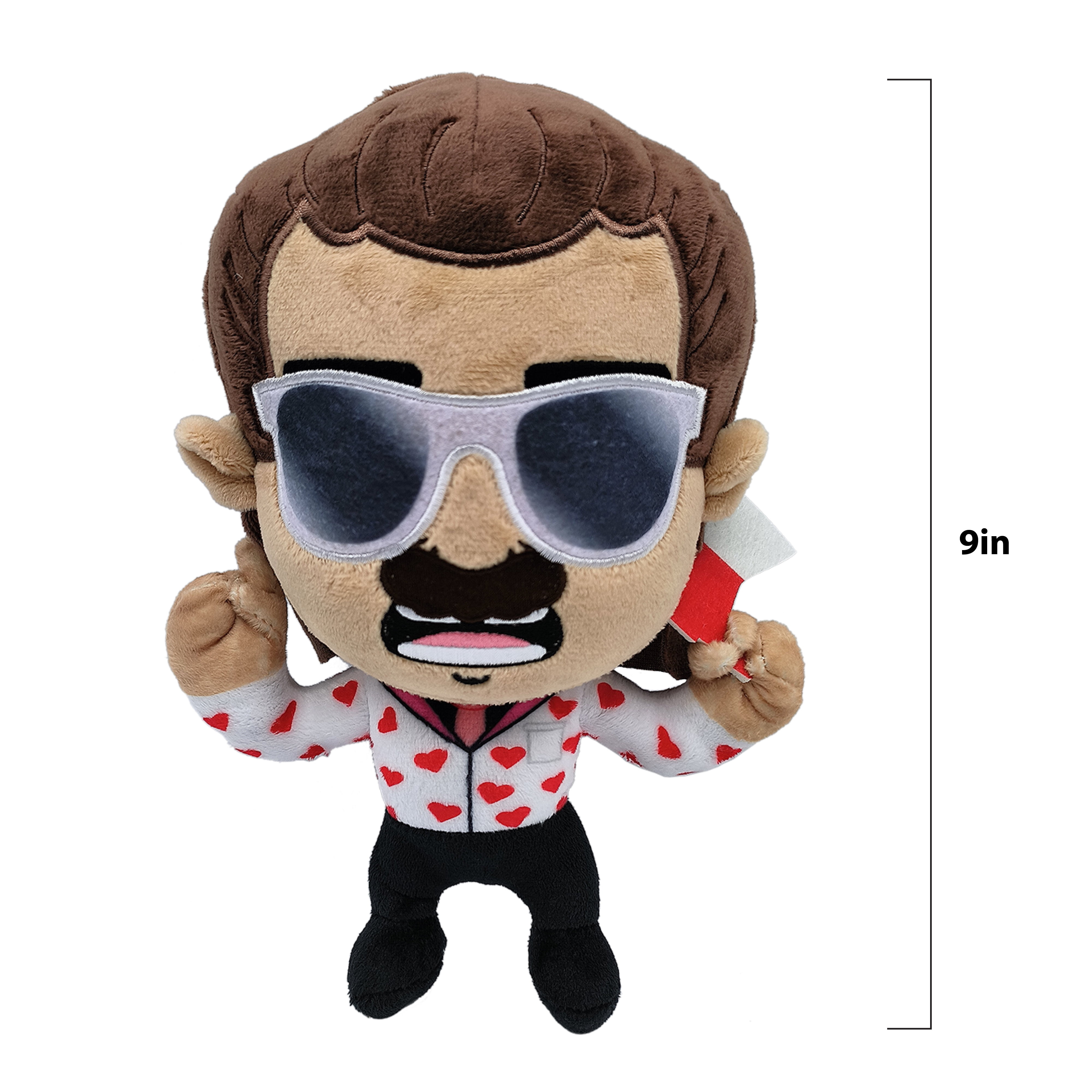 WWE 9" Plush Jimmy Hart, Stuffed Action Figure, Children Ages 3+