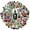 6A-70pcs, variant on 35pcs-100pcs Spooky Halloween Stickers Gothic Skull Stickers Potion Stickers for Notebooks Laptops Suitcases
