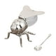 thumbnail image 5 of Tarro de miel con forma de abeja con cuchara, recipiente multiusos para condimentos Cola de plata, 5 of 9