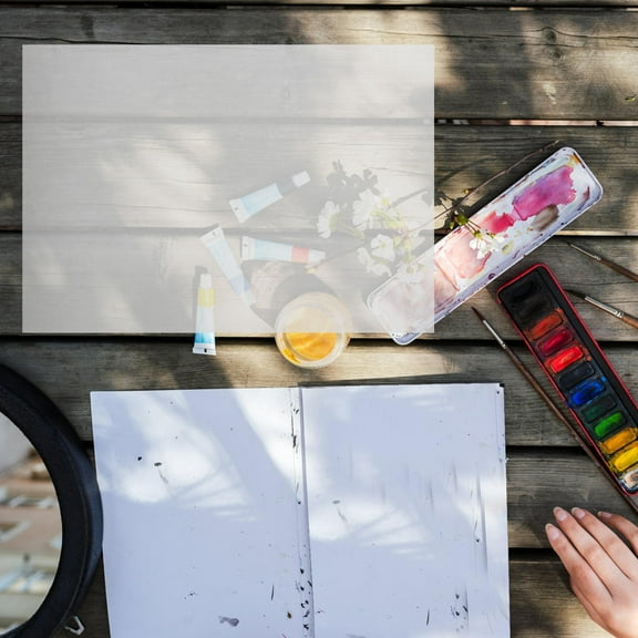 MLINS 10 Sheets Carbon Transfer Paper for Wood and Fabric Copy Paper for DIY Projects Art Tracing Sheet Crafting with Clear Transfer Results (A4)