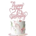 thumbnail image 1 of Cake topper AROKIPPRY con brillo rosa dorado para 75.º cumpleaños, 1 of 8