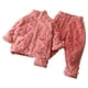 thumbnail image 4 of Pijamas gruesos para niños, otoño e invierno, franela, cárdigan para niños y niñas, ropa de casa, traje de polar coral para bebés, 4 of 5