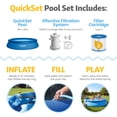 thumbnail image 3 of Funsicle QuickSet 15' x 36" Round Inflatable Top Ring Above Ground Swimming Pool Set, 3 of 6