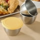 thumbnail image 1 of Hogar y cocina, recipiente para aderezo de ensalada, hermético, reutilizable, de acero inoxidable, pequeño, con tapa, para salsas, loncheras, picnics, viajes, de acero inoxidable., 1 of 6