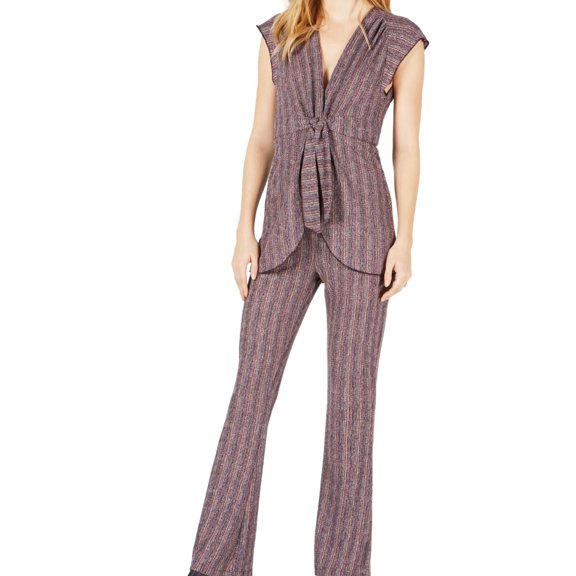 Free People Womens In Your Eyes Set Pant Suit, Purple, X-Small