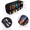 thumbnail image 5 of MUOOUM Pencil Case, Color Guitars Pattern Large Capacity Pencil Pouch Stationery Pen Bag, 5 of 7