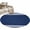 Blue, variant on Navy Blue Striped Round Area Rug 4 FT, Non Slip Indoor Outdoor Rug, Modern Art Farmhouse Stripes Washable Soft Circular Carpet Non-Shedding Floor Mat for Coffee Table Nursery Foyer Balcony