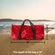 thumbnail image 5 of Bolsa de lona de malla Fitdom, 90 L, 74 x 36 x 36 cm, resistente al agua, 5 of 7