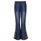 thumbnail image 4 of Pantalones vaqueros acampanados con bordado destoryed para mujer, pantalones vaqueros con botones en la cintura y campana inferior Fridja hfkajh103528, 4 of 9