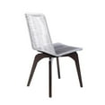 thumbnail image 4 of Afuera Living 19" Modern Wood Patio Dining Chair in Silver (Set of 2), 4 of 8
