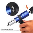 thumbnail image 4 of Yeacher Electric Rivet Tool 2.4mm-4.8mm Rivet Nut Tool Bit Adapter Cordless Riveting Tool Conversion Connector Insert Nut Pull Rivet Tool Utility Combination Kit, 4 of 8