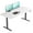 Black Frame + White Top, variant on VVENACE S1 Electric Standing Desk Height Adjustable Desk 4 Memory Height Ergonomic Sit Stand up Desk for Home Office, Black Frame Black 48 x 24 inch One-Piece Desktop (2 Packages)