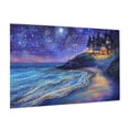 thumbnail image 2 of 1000 PCS Starry Sky Beach Cottage 1000 Piece whimsical Jigsaw Puzzles,Stress relieving pleasure,Great for Relaxation and Display for Puzzle Lover,Imaginative beach cottage wooden puzzle as home decor, 2 of 6