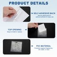 thumbnail image 3 of Uxcell Bolsillos para Tarjetas Autoadhesivos Transparentes Soportes de Etiquetas 2.9"x2.7", 3 of 7