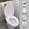 thumbnail image 4 of HELLHERO Rooster and Sunflower 2 Pcs Set Toilet Seat Cover Universal Polyester Fabric, Fits All Toilet Shapes, Bathroom Home, 4 of 8