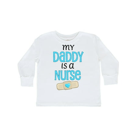 

Inktastic My Daddy is a Nurse Gift Toddler Boy or Toddler Girl Long Sleeve T-Shirt