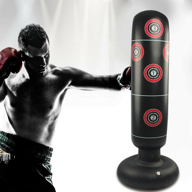 Para la Bolsa de Boxeo inflable, La Columna de Boxeo Independiente Columna de Boxeo para Niños Adultos Abrenamiento de Fitness