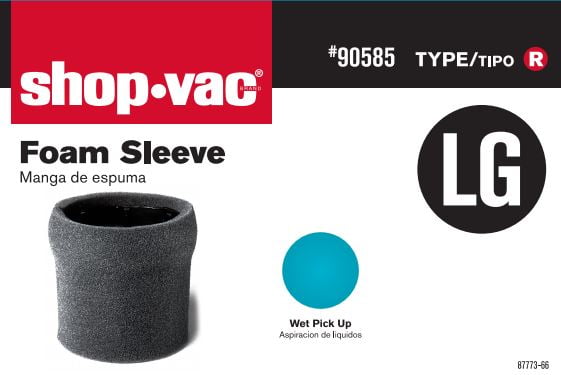 Details about   HQRP Foam Filter Sleeve Compatible W Shop Vac 905 85 90585 Fits 2010 2010A 2015 