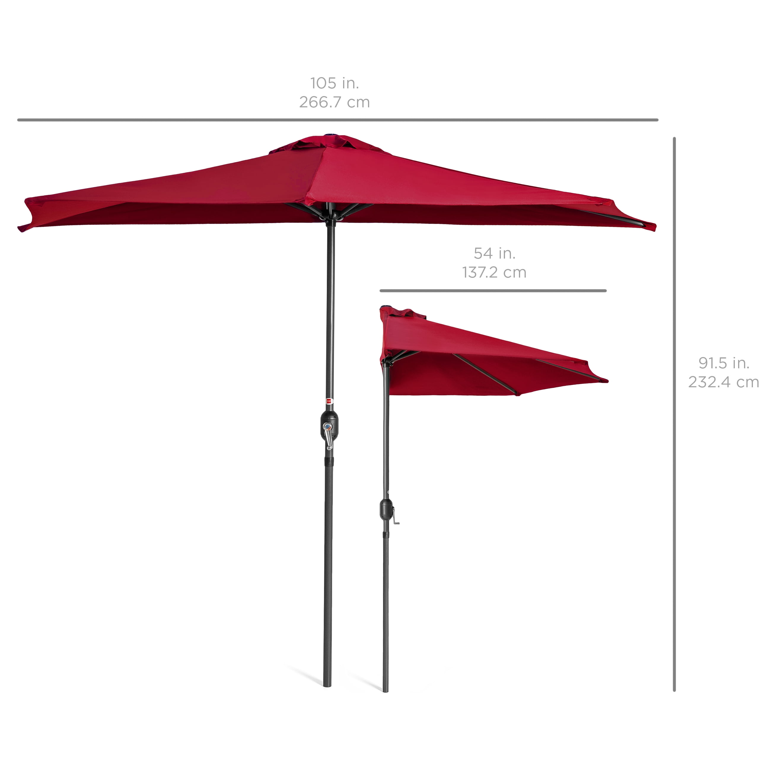 best choice products half umbrella