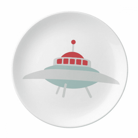 

Universe And Alien UFO Plate Decorative Porcelain Salver Tableware Dinner Dish