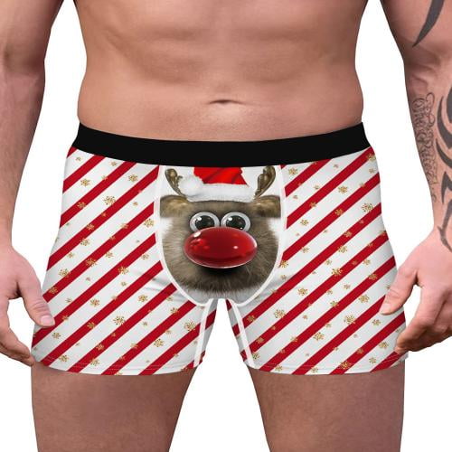 MJC International Mens Bumble from Rudolph The Red Nose Reindeer Cotton Stretch Boxer Brief