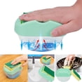 thumbnail image 2 of 2-in-1 Soap Pump Dispenser And Sponge Caddy Soap Pump Dispenser 13oz for Home, 2 of 6