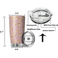 thumbnail image 4 of Corgi 20oz Stainless Steel Tumbler with Lid Funny Corgi Vacuum Insulated Pink Corgi Drinks Tea Beverages Cup with Lid Dog Lovers Gift Tumblers Corgi Dog Pink Travel Coffee Mugs, 4 of 6