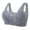 Grey, variant on Women Wirefree Casual Bra Lace Underwire Bra with Front Closure and Supportive Shaping Cups for Enhanced Comfort 36 Beige