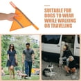 thumbnail image 3 of OUNONA 2Pcs Reflective Triangle Dog Bandana Orange Adjustable Lightweight for Outdoor Walks, 3 of 8
