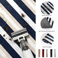 thumbnail image 5 of Area Rugs 2.7'x5', Khaki Navy Blue Striped Carpet Runner Indoor Outdoor Rugs Home Decor Aesthetic, Farmhouse Abstract Lines Art Non Slip Mats Washable Accent Rug for Living Room Bedroom, 5 of 8
