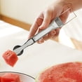 thumbnail image 3 of Naiovety 2 utensilios cocina buffet sandía inoxidable 2 extremos giratorios, cucharas reutilizables, utensilios cocina buffet, fruta Mostrada, 3 of 6