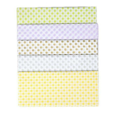 Panda Superstore 29.5 x 20.5 in. Colorful Dots Roll Birthday Holiday Baby Shower Gift Wrapping Paper, Multi Color - 9 per Roll