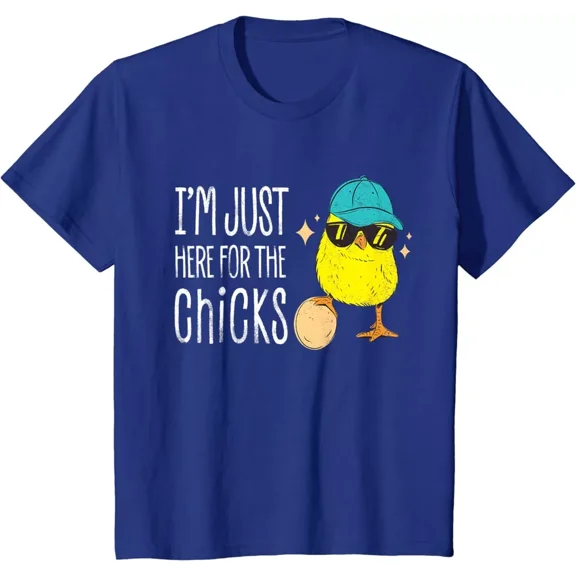 I'M Just Here For The Chicks Cute Toddler Easter Unisex T-Shirt TODDLER SHORT SLEEVE TEE BELLA CANVAS 3001T
