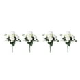 thumbnail image 2 of ZheElen Long-lasting Durability Easy To Clean Artificial Flower Arrangement For Wedding Decoration Realistic Appearance white 2Set, 2 of 6