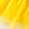 thumbnail image 5 of mgoYE Baby Girl Dress Newborn Toddler Flower Girl Fall Winter Dress Tutu Tulle Dresses for Girls(Yellow,9-12 Months), 5 of 9