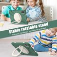thumbnail image 4 of for Xiaomi Redmi Pad Pro/ Xiaomi Poco Pad 12.1 inch 2024 Case, 360 Rotatable Handle Stand, Shoulder Strap, Drop-Proof Design, Emerald Green, 4 of 7