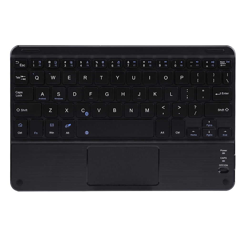 9-Inch Wireless Bluetooth Keyboard with Touchpad, Compact Small Tablet Keyboard for iPad Android Tablets Smartphones Laptops, Portable Slim Design for Travel Home Office.
