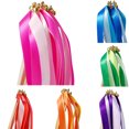 thumbnail image 2 of Bangcool 50PCS Ribbon Wands Decorative Colorful Ribbon Sticks Wedding Party Favors, 2 of 3