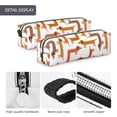 thumbnail image 4 of Yiaed Dachshund Dog Print Leather Pencil Case - Leather Pen Pencil Holder - Elegant & Practical Pencil Pouch for Work & Office, 4 of 7