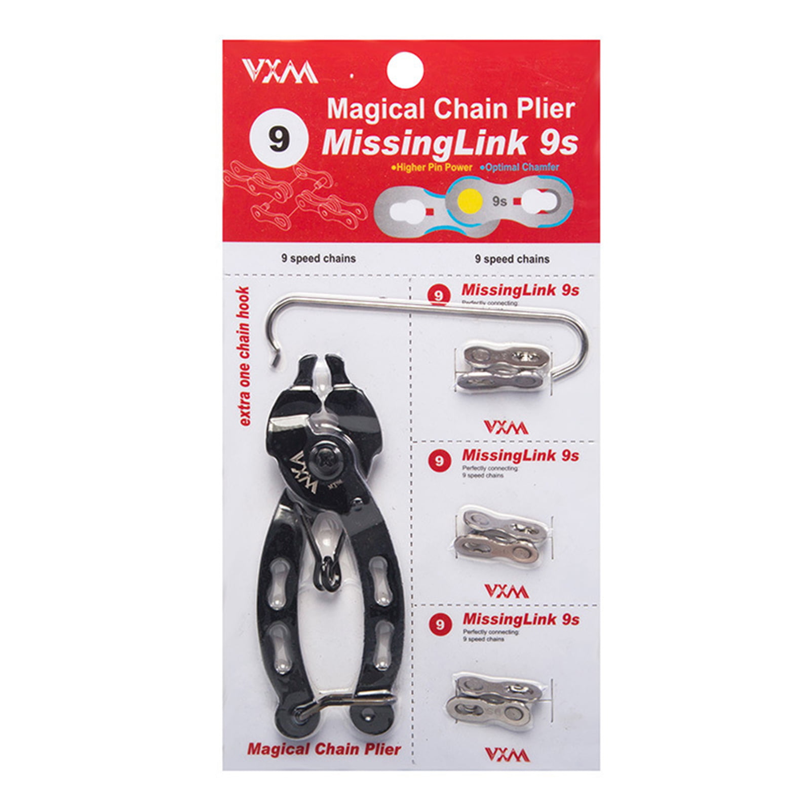 Link VXM Bicycle Chain Quick Link Pliers with Hook Mountain Bike Buckle Removal 