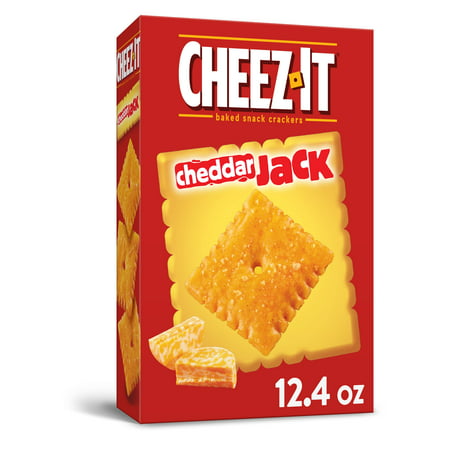 Cheez-It, Baked Snack Cheese Crackers, Cheddar Jack, 12.4